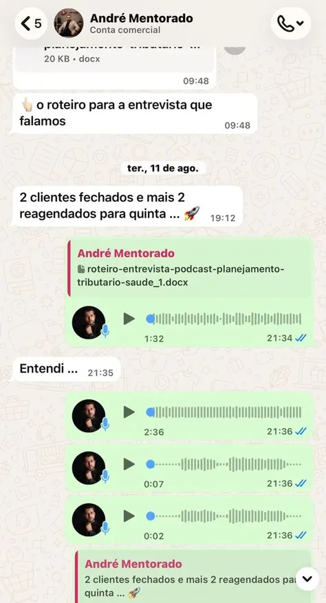 Depoimento de mentorado